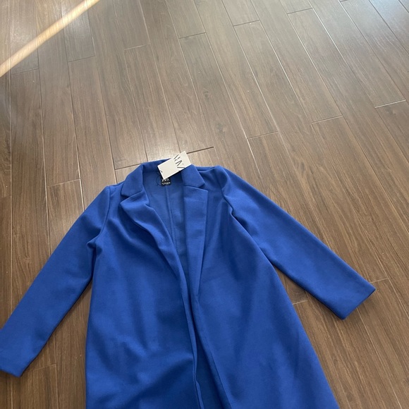 Zara Jackets & Coats Zara Royal Blue Coat Poshmark
